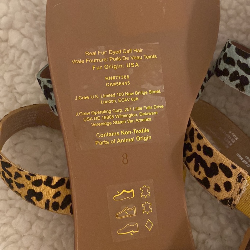 Madewell The Ilana Slide Sandal in Calf Hair - Picture 6 of 6